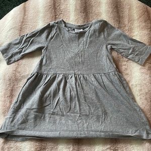 Causal grey 3/4 sleeve dress! Size 4T
